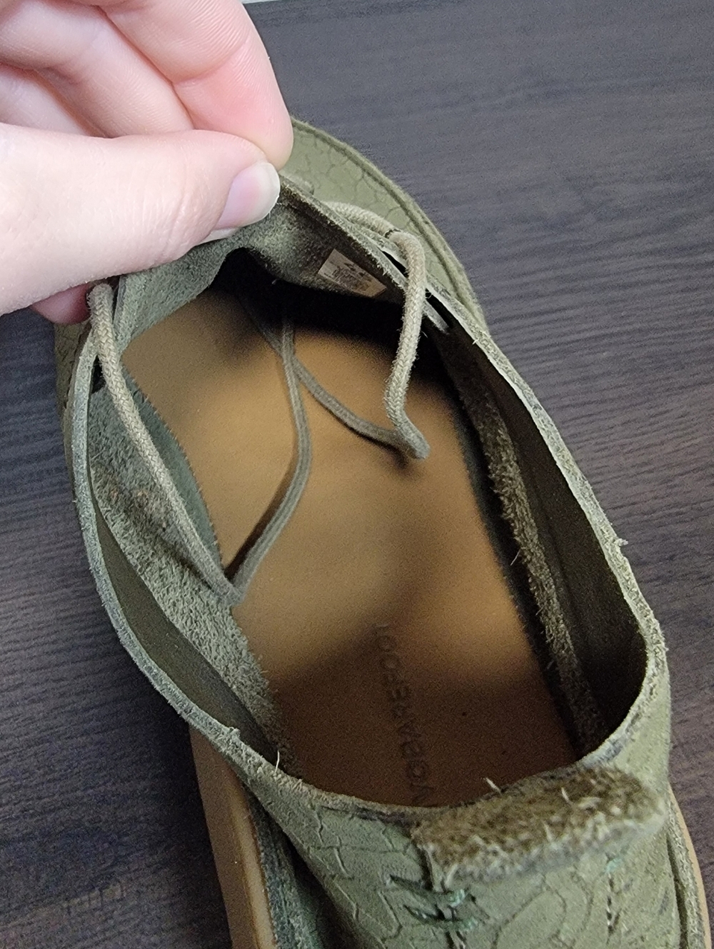 Vivo Barefoot Sensus 1 Moc Lace-up Croc Embossed Leather Wide Sneaker 46 - Picture 14 of 15